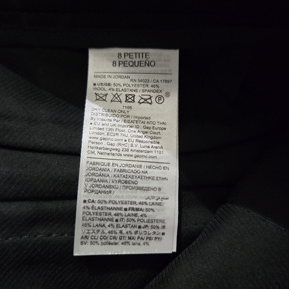 Banana Republic High-Rise Wide-Leg Tuxedo Pant, 8 PETITE, NWT - Picture 14 of 16